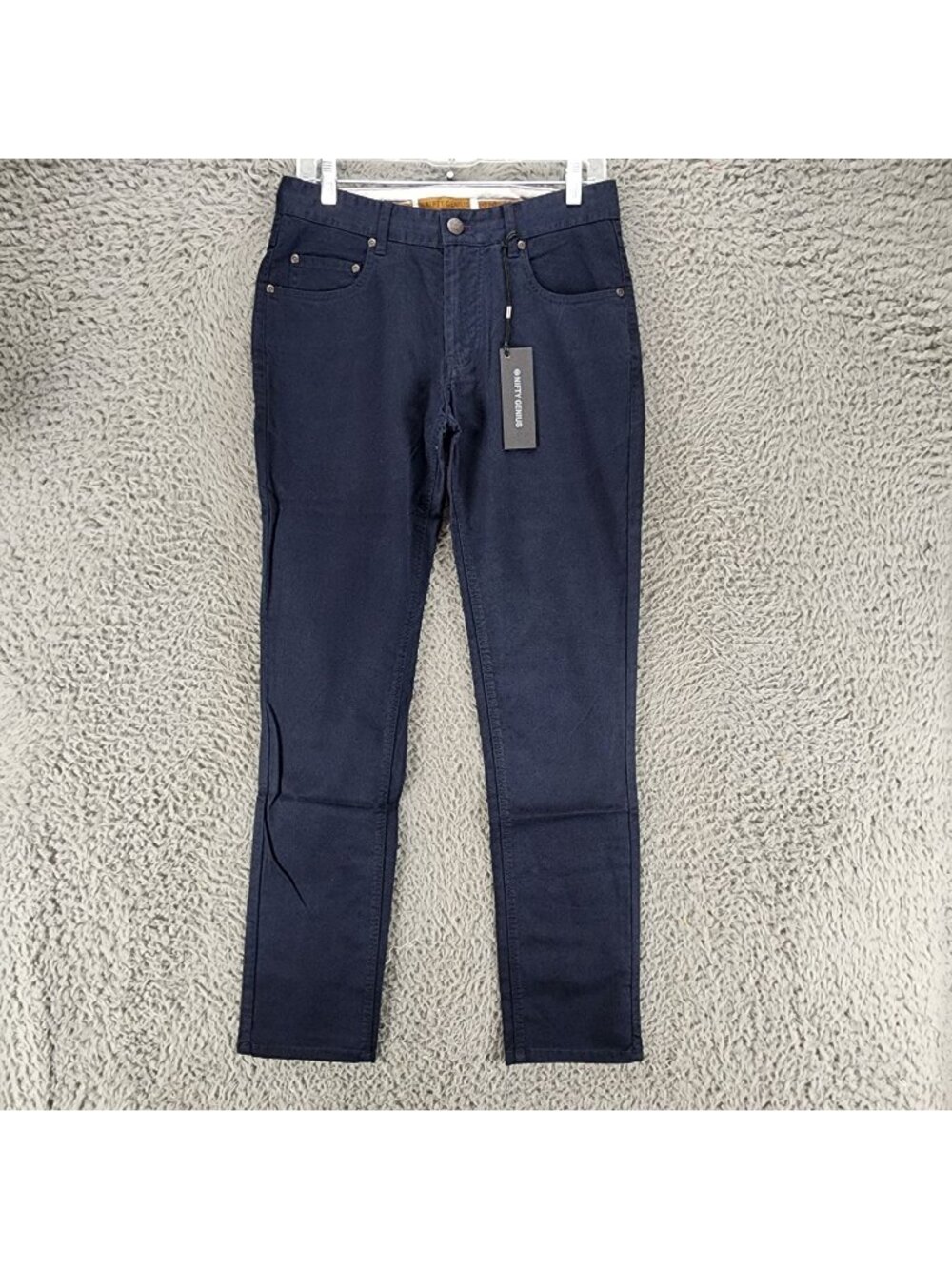 Nifty Genius Pants Mens 29x32 Blue Stretch Mid Rise Straight *NWT*